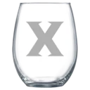 Xavier University Polar Camel 15 oz. Stemless Wine Glass