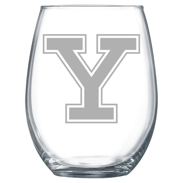 Yale University Polar Camel 15 oz. Stemless Wine Glass