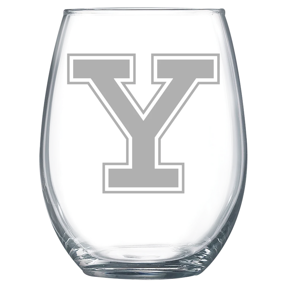Yale University Polar Camel 15 oz. Stemless Wine Glass