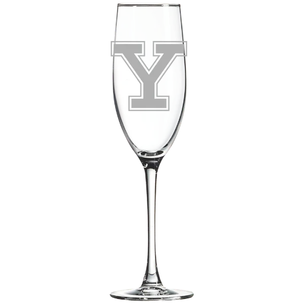 Yale University Polar Camel 8 oz. Champagne Flute