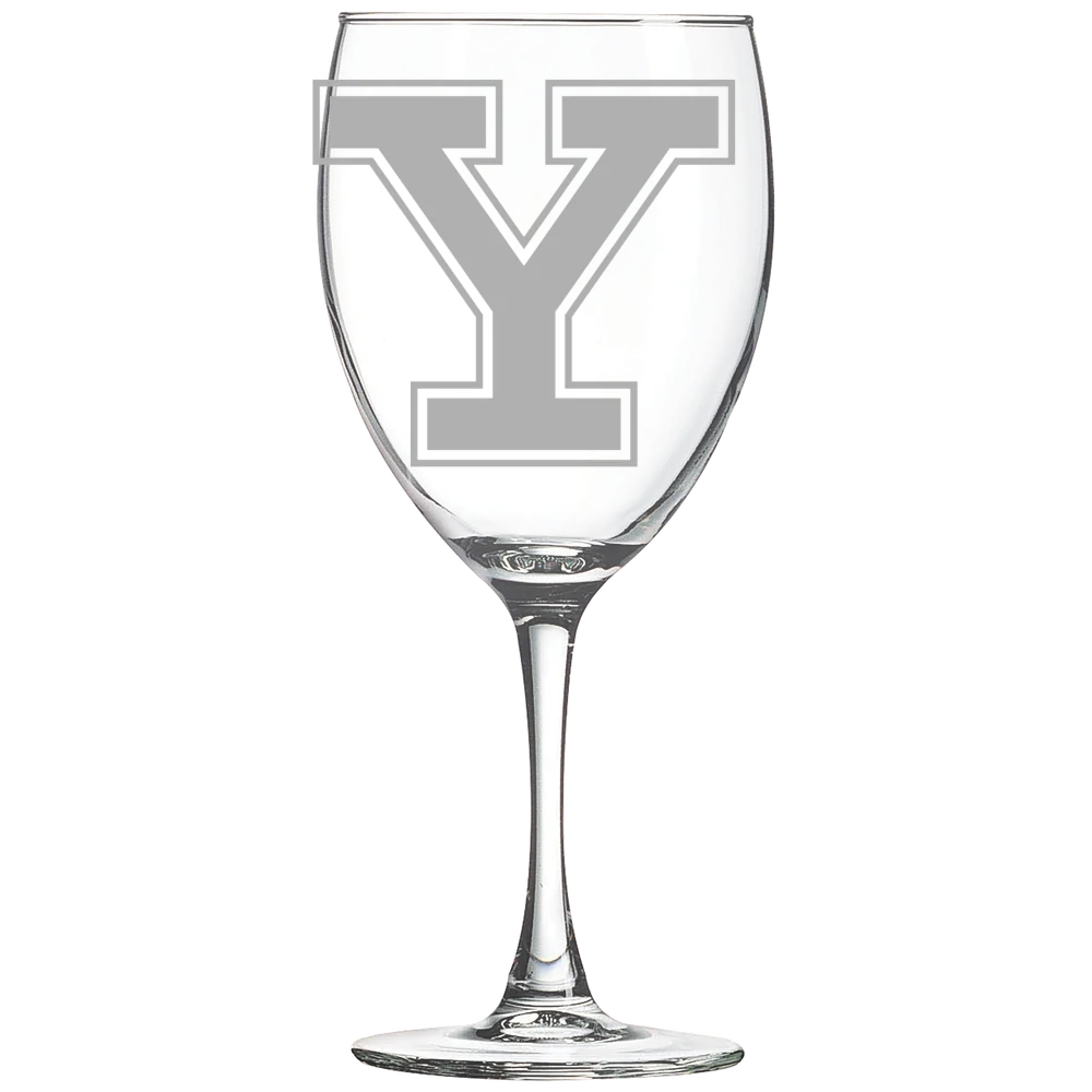 Yale University Polar Camel 10 1/2 oz. Wine Glass