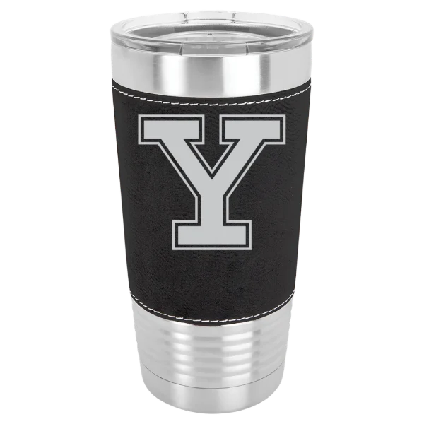 Yale University Polar Camel 20 oz. Leatherette Grip Tumbler with Standard Lid