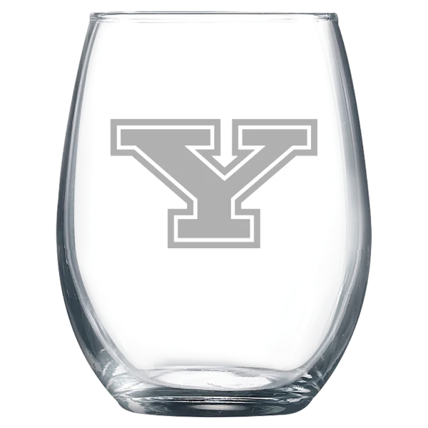 Youngstown State University Polar Camel 9 oz. Stemless Wine Glass