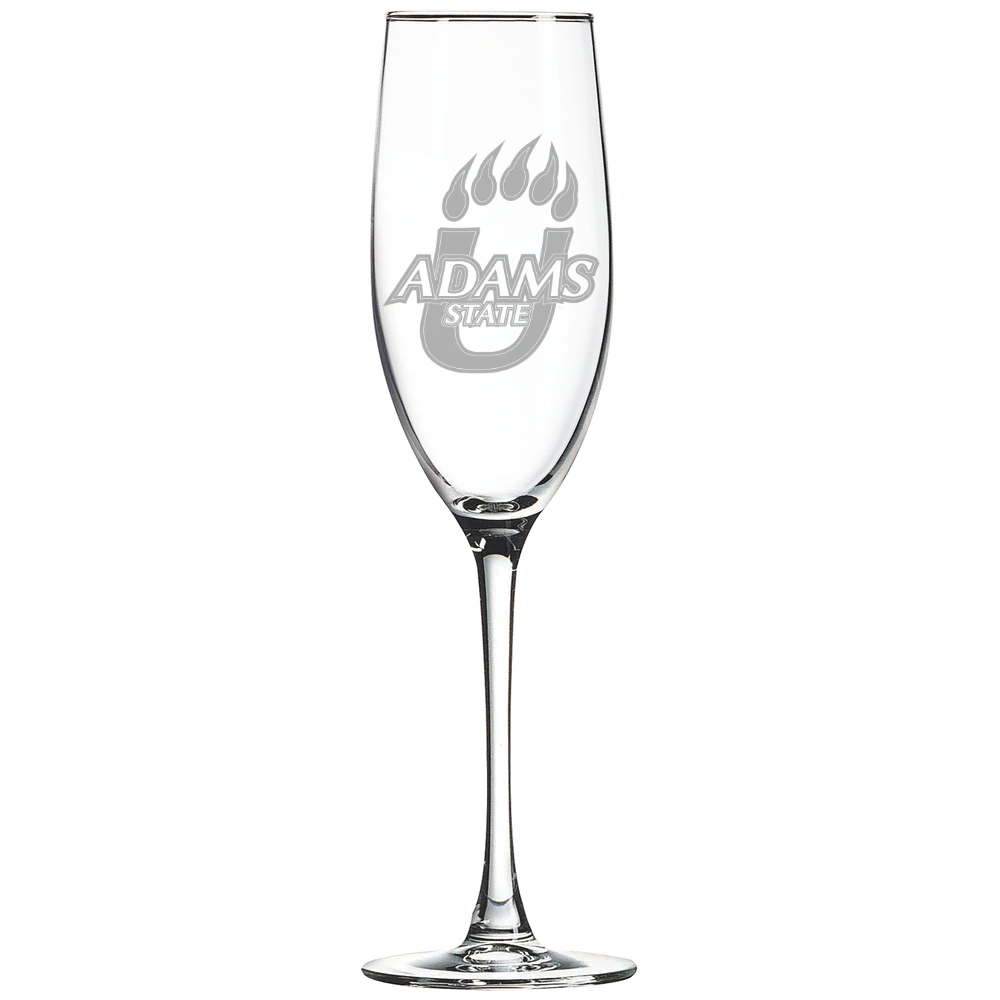 Adams State University Polar Camel 8 oz. Champagne Flute