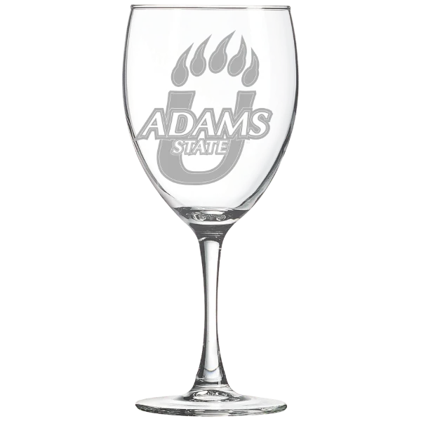 Adams State University Polar Camel 10 1/2 oz. Wine Glass