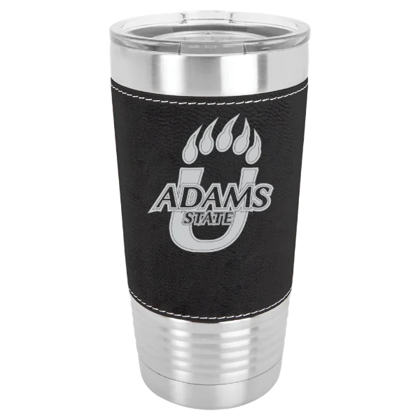Adams State University Polar Camel 20 oz. Leatherette Grip Tumbler with Standard Lid
