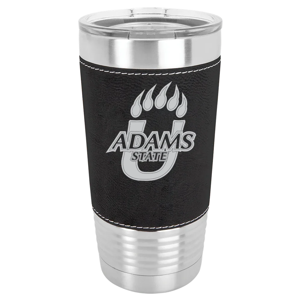 Adams State University Polar Camel 20 oz. Leatherette Grip Tumbler with Standard Lid