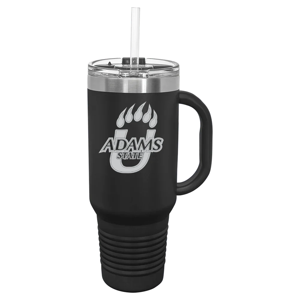 Adams State University Polar Camel 40 oz. Travel Mug with Snap Lid & Straw