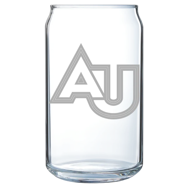 Adelphi University Polar Camel 16 oz. Can Glass