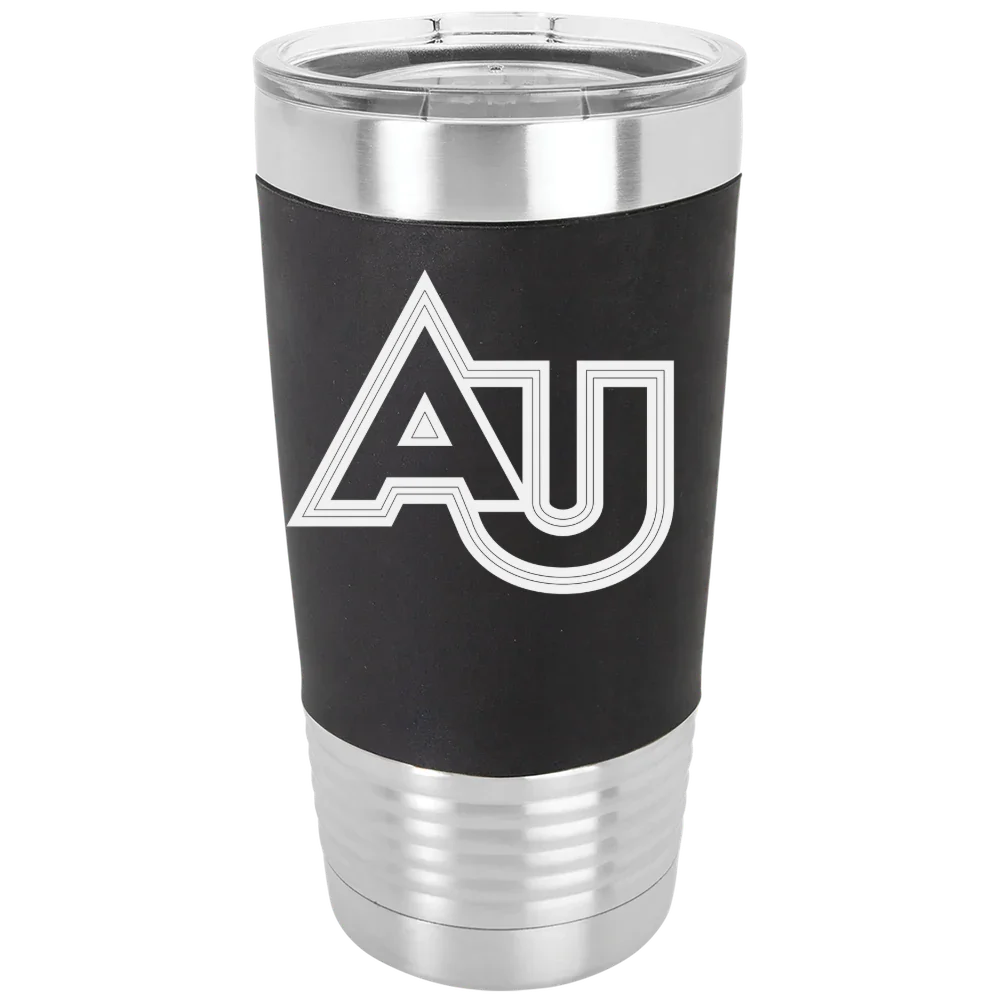 Adelphi University Polar Camel 20 oz. Silicone Grip Tumbler with Standard Lid