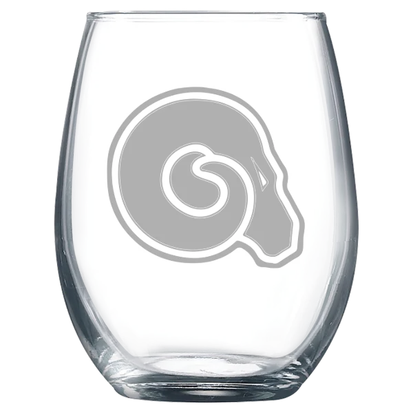 Albany State University (Georgia) Polar Camel 9 oz. Stemless Wine Glass