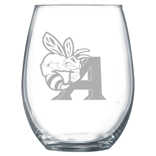 Allen University Polar Camel 15 oz. Stemless Wine Glass