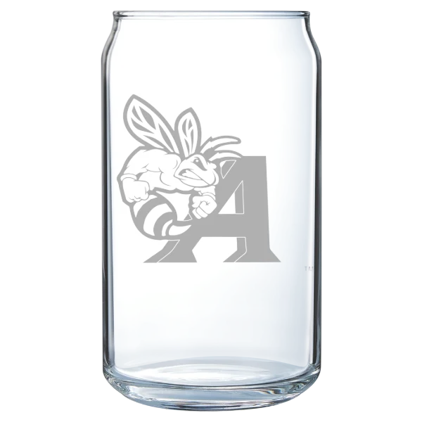 Allen University Polar Camel 16 oz. Can Glass