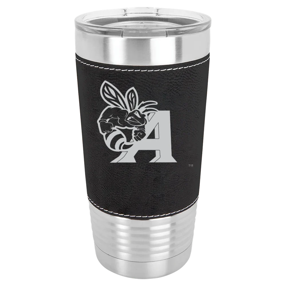 Allen University Polar Camel 20 oz. Leatherette Grip Tumbler with Standard Lid