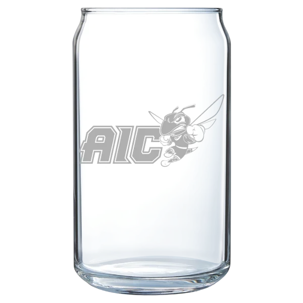 American International College Polar Camel 16 oz. Can Glass