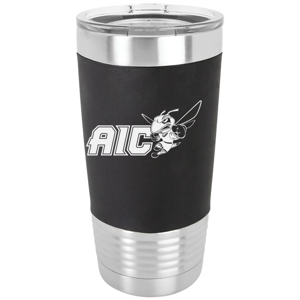 American International College Polar Camel 20 oz. Silicone Grip Tumbler with Standard Lid