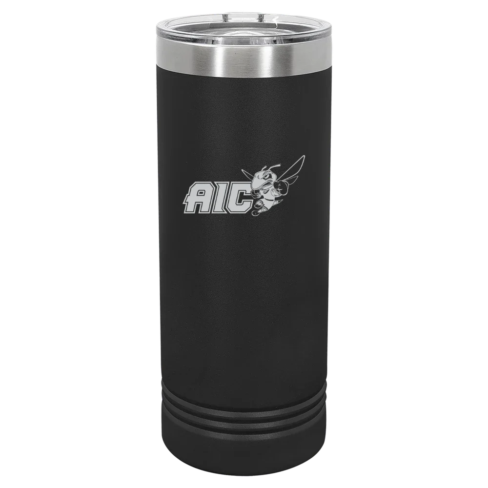 American International College Polar Camel 22 oz. Skinny Tumbler with Slider Lid