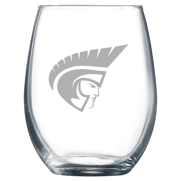 Anderson University (South Carolina) Polar Camel 9 oz. Stemless Wine Glass