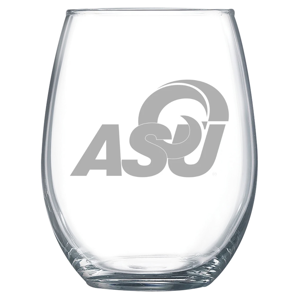 Angelo State University Polar Camel 15 oz. Stemless Wine Glass
