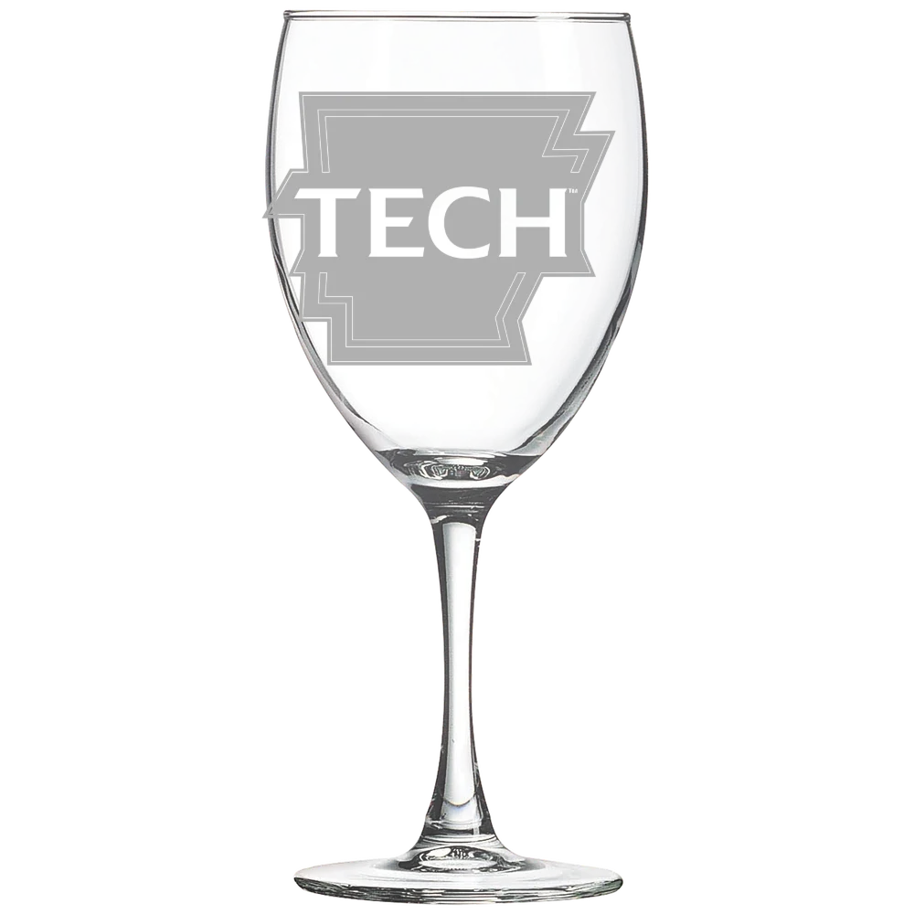 Arkansas Tech University Polar Camel 10 1/2 oz. Wine Glass
