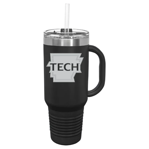 Arkansas Tech University Polar Camel 40 oz. Travel Mug with Snap Lid & Straw