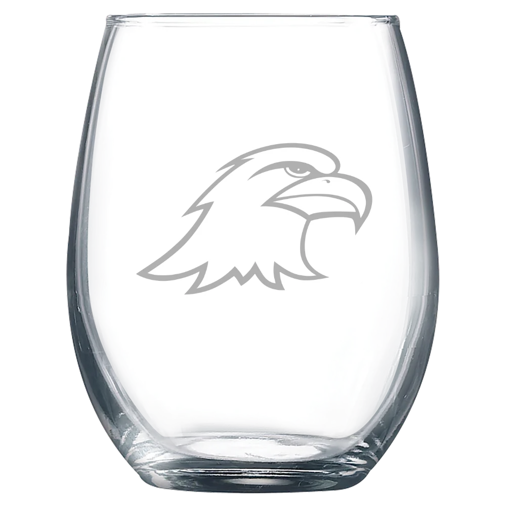 Ashland University Polar Camel 9 oz. Stemless Wine Glass