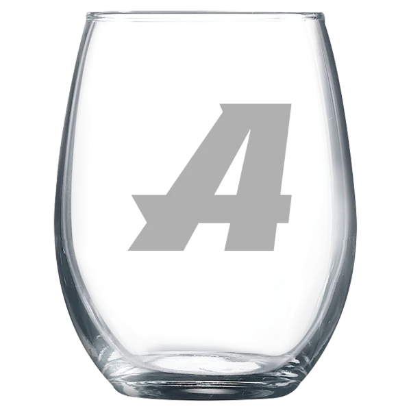 Assumption University Polar Camel 9 oz. Stemless Wine Glass