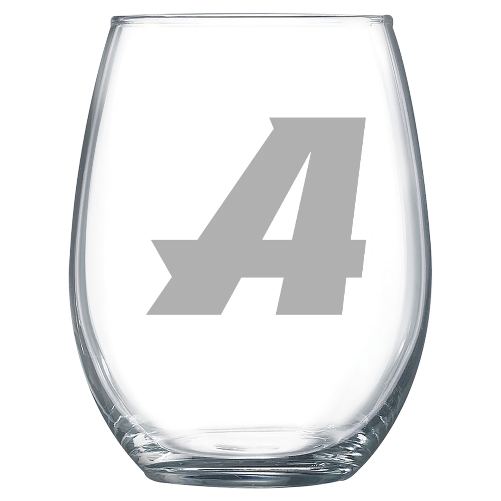 Assumption University Polar Camel 15 oz. Stemless Wine Glass