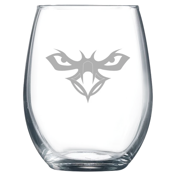 Auburn University at Montgomery Polar Camel 9 oz. Stemless Wine Glass