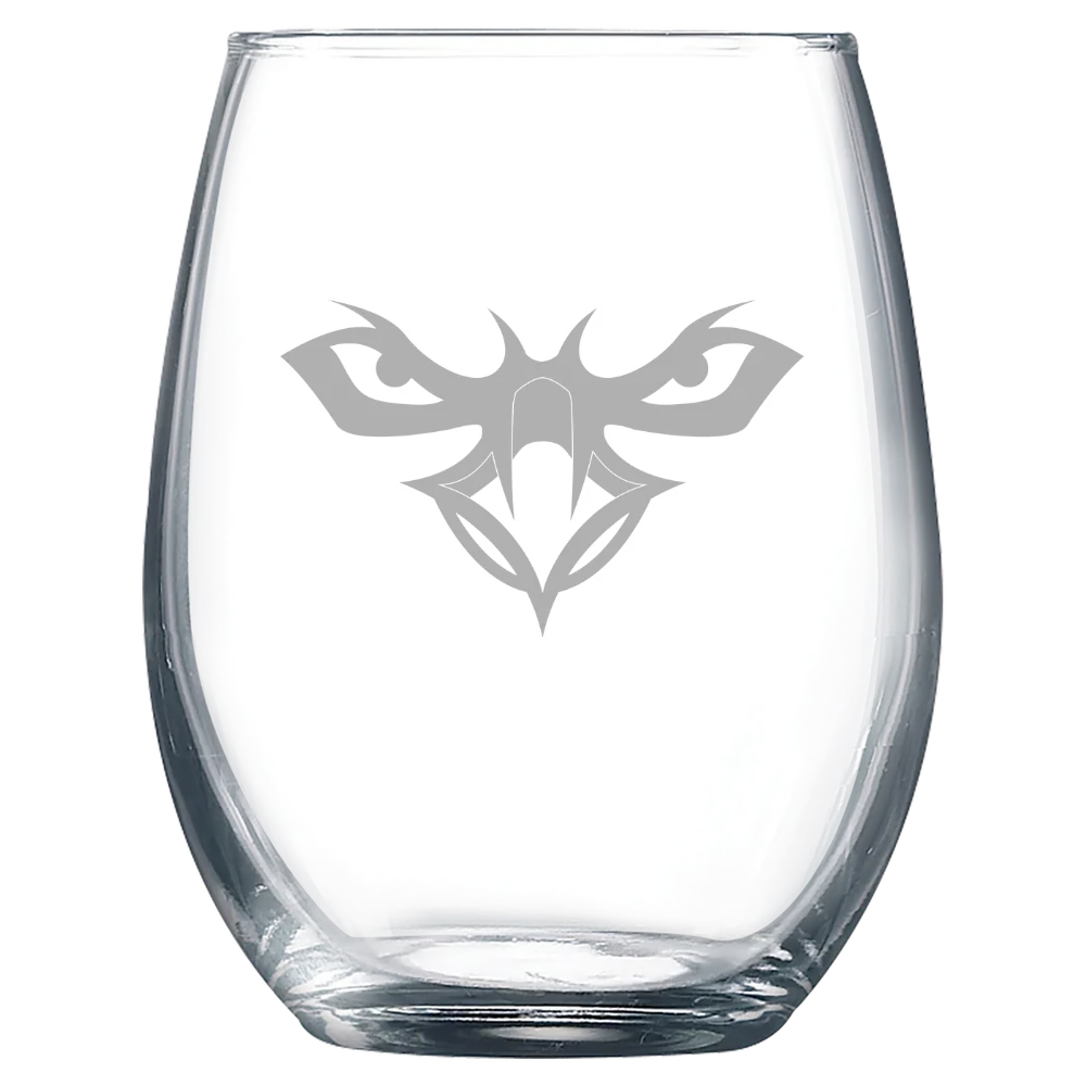 Auburn University at Montgomery Polar Camel 9 oz. Stemless Wine Glass