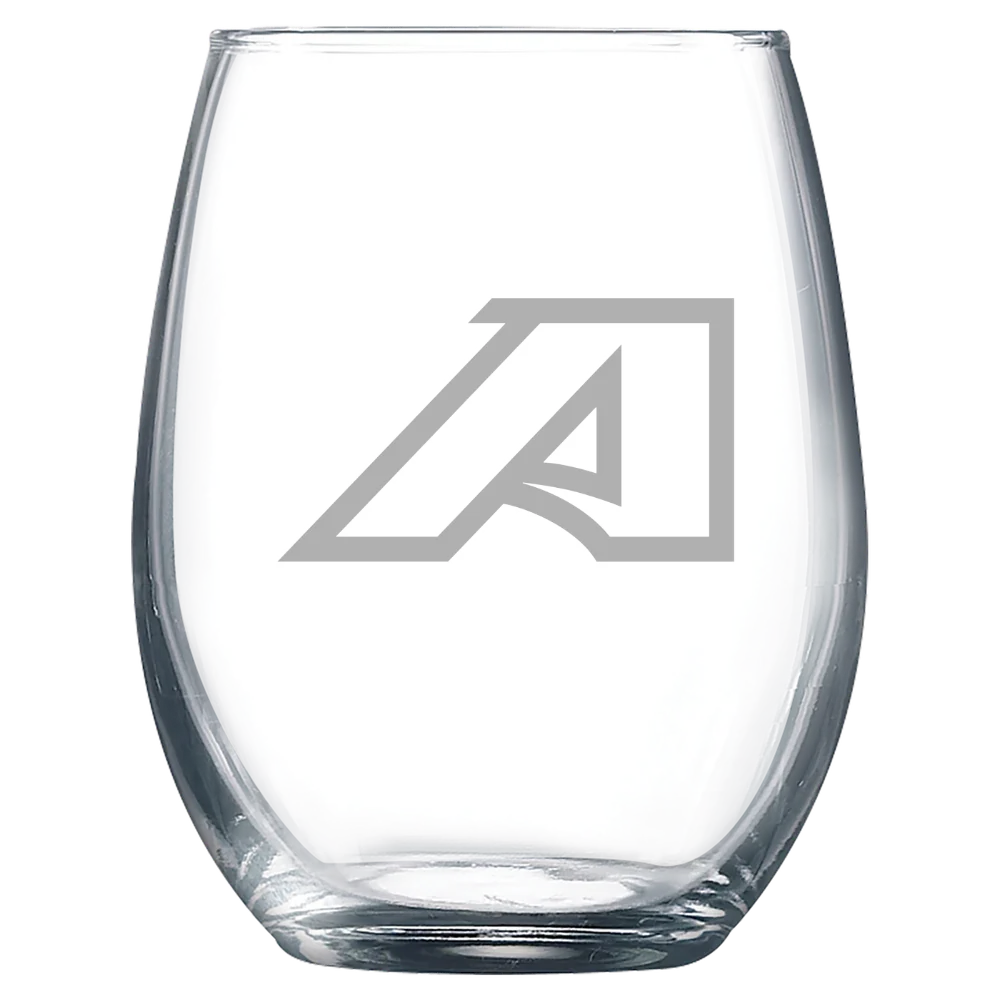 Augusta University Polar Camel 9 oz. Stemless Wine Glass