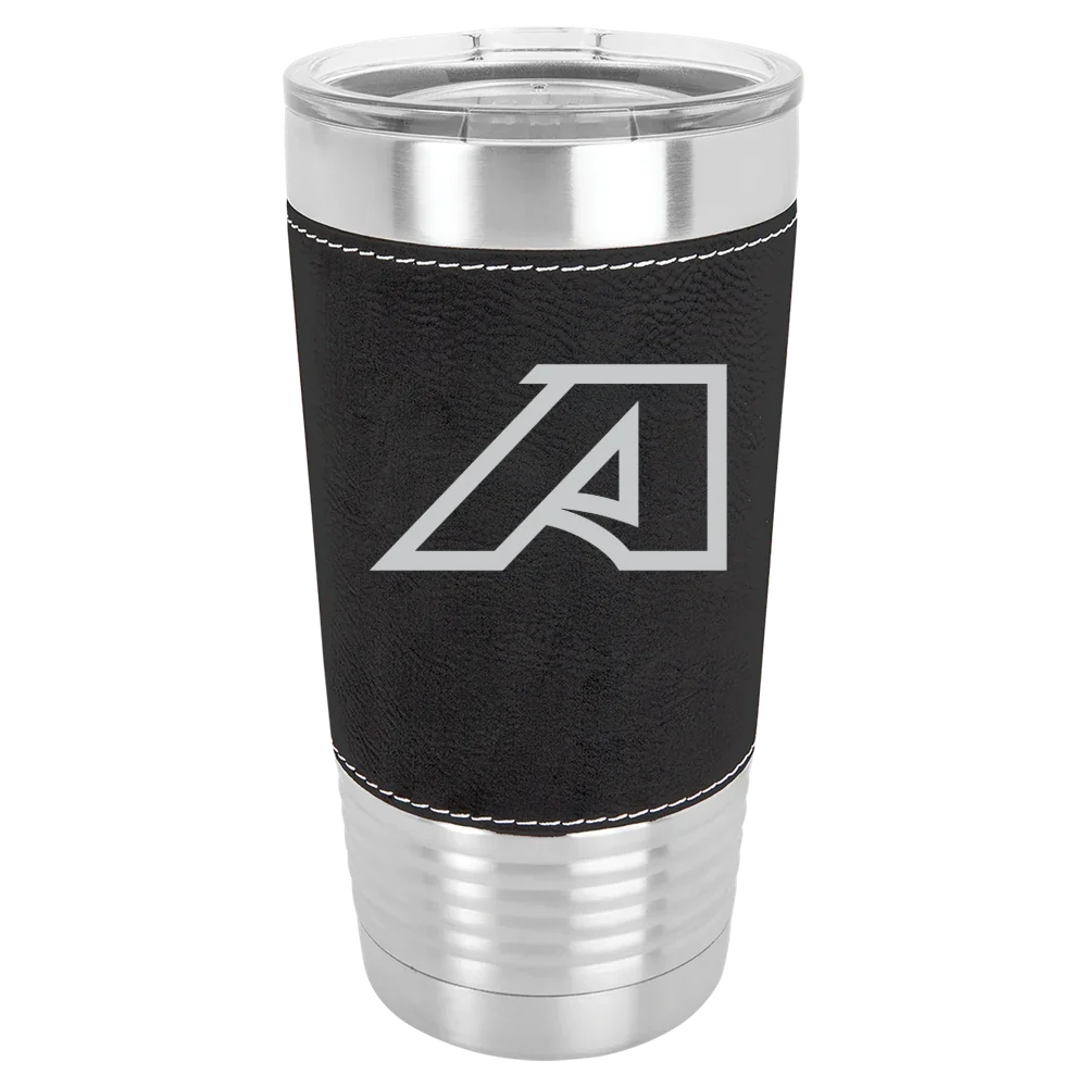 Augusta University Polar Camel 20 oz. Leatherette Grip Tumbler with Standard Lid
