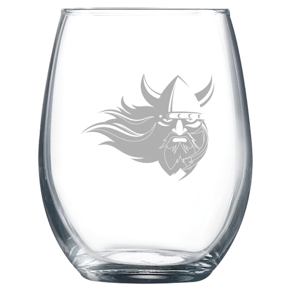 Augustana University (South Dakota) Polar Camel 9 oz. Stemless Wine Glass