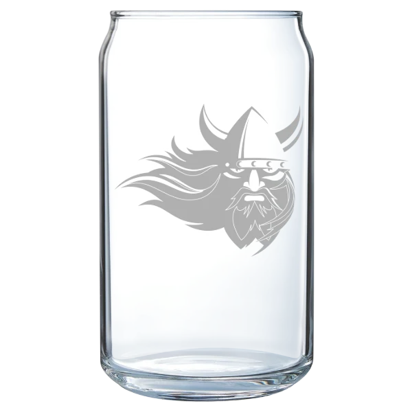 Augustana University (South Dakota) Polar Camel 16 oz. Can Glass