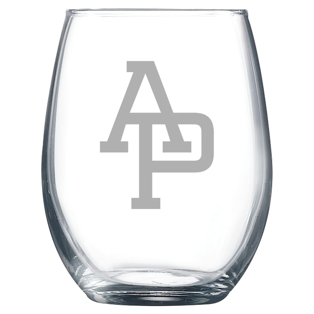 Azusa Pacific University Polar Camel 9 oz. Stemless Wine Glass