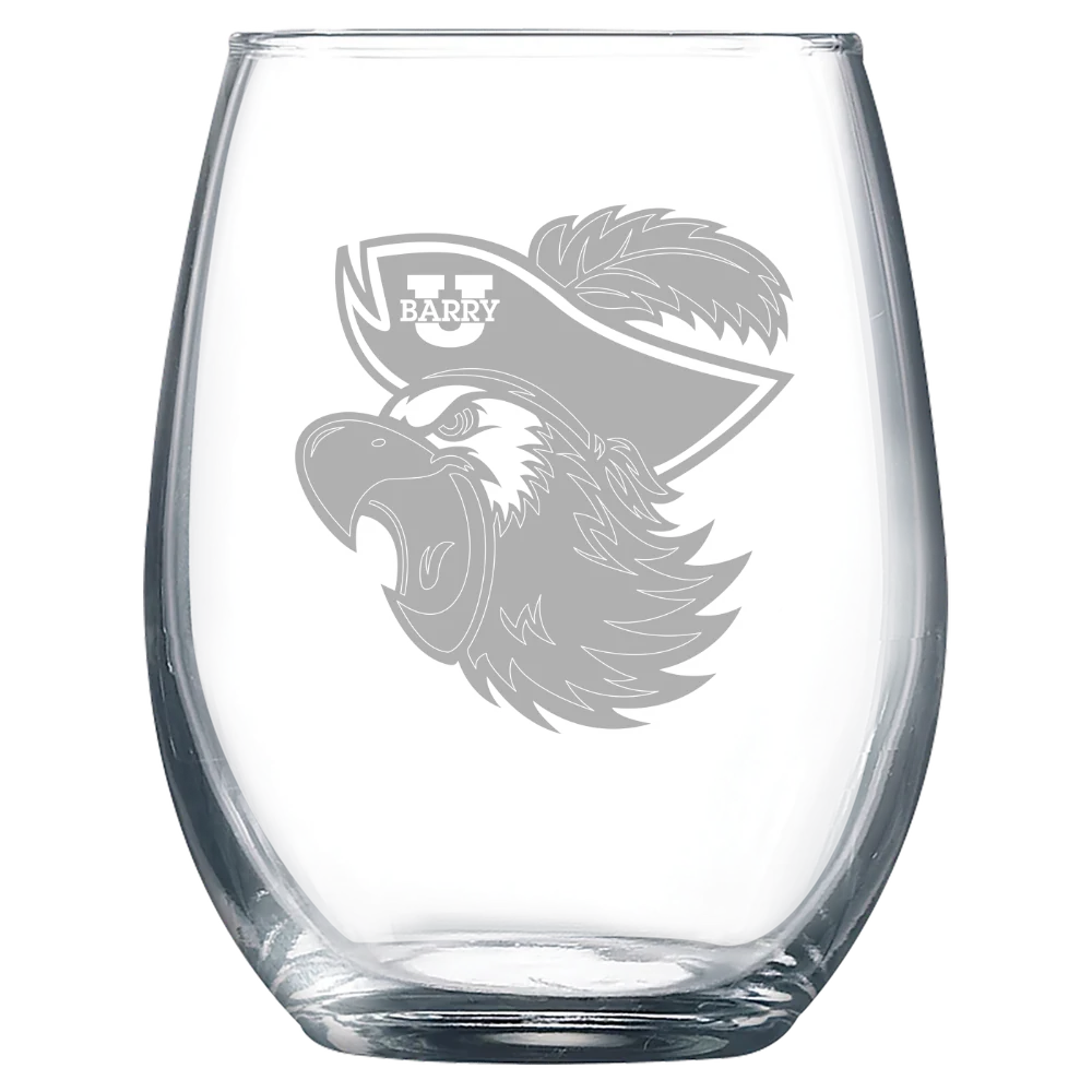 Barry University Polar Camel 9 oz. Stemless Wine Glass