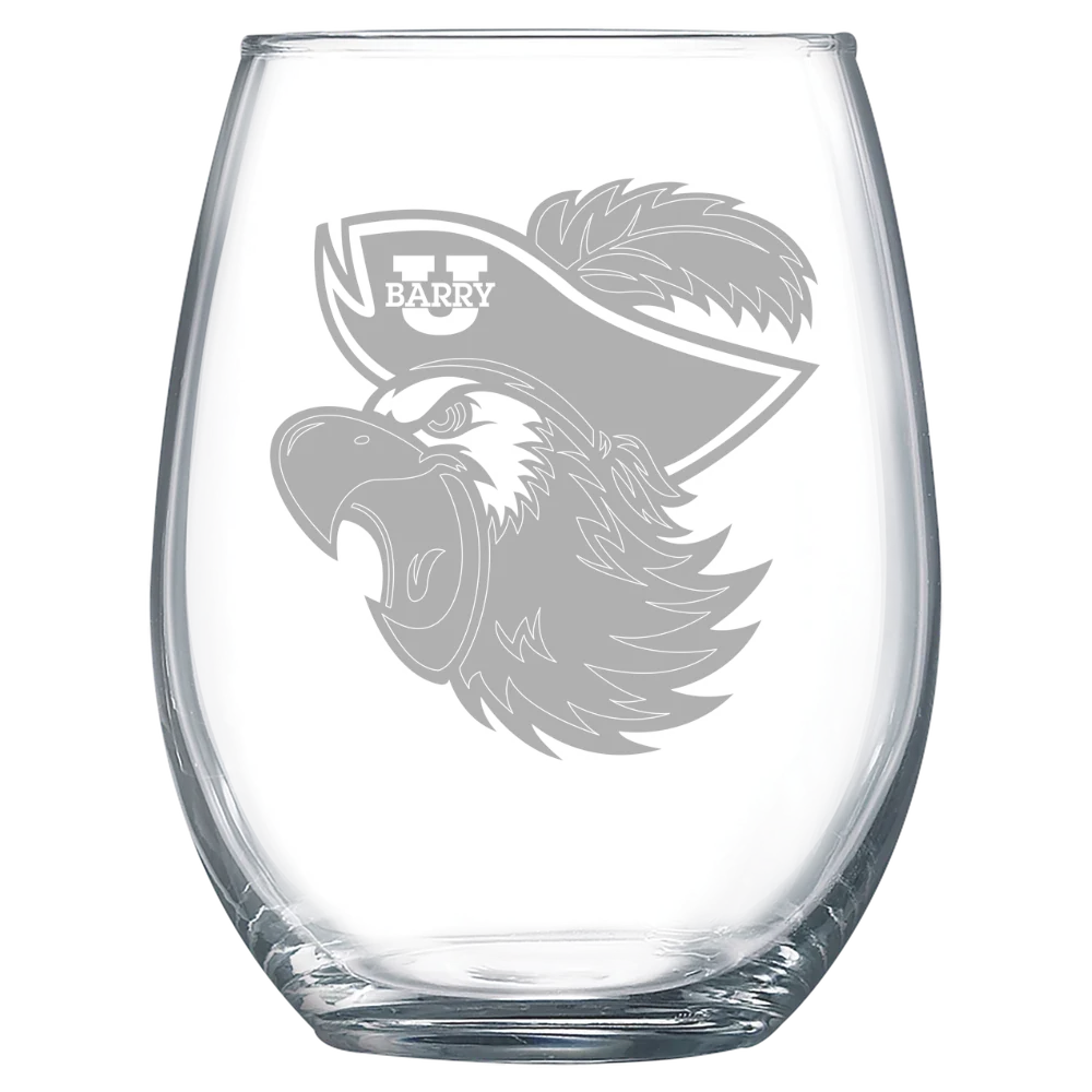 Barry University Polar Camel 15 oz. Stemless Wine Glass