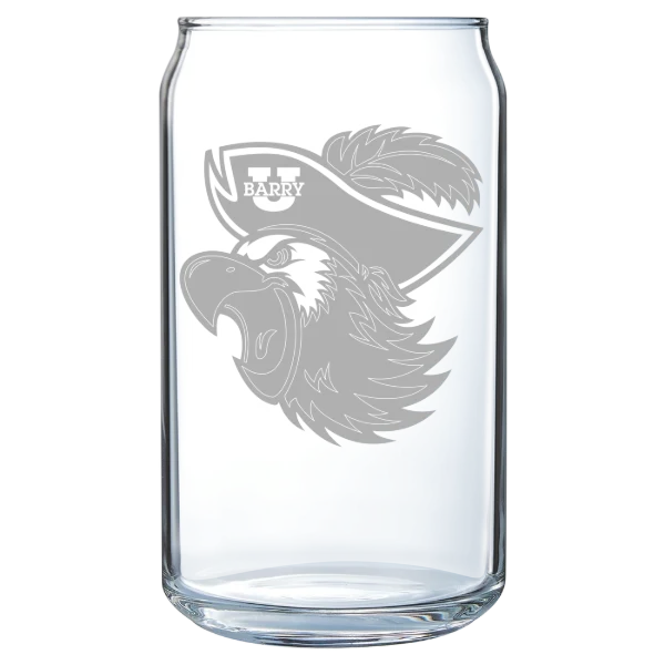 Barry University Polar Camel 16 oz. Can Glass