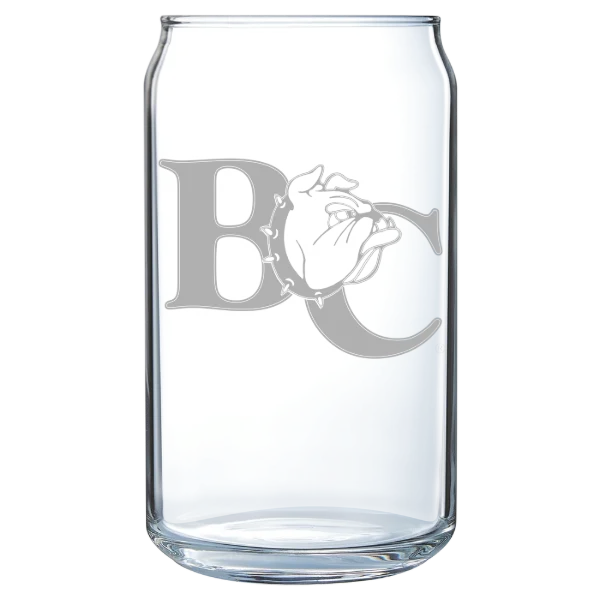 Barton College Polar Camel 16 oz. Can Glass