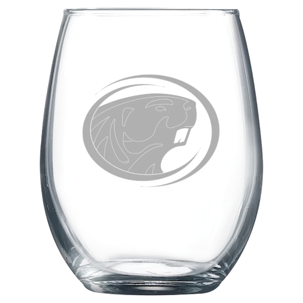 Bemidji State University Polar Camel 9 oz. Stemless Wine Glass