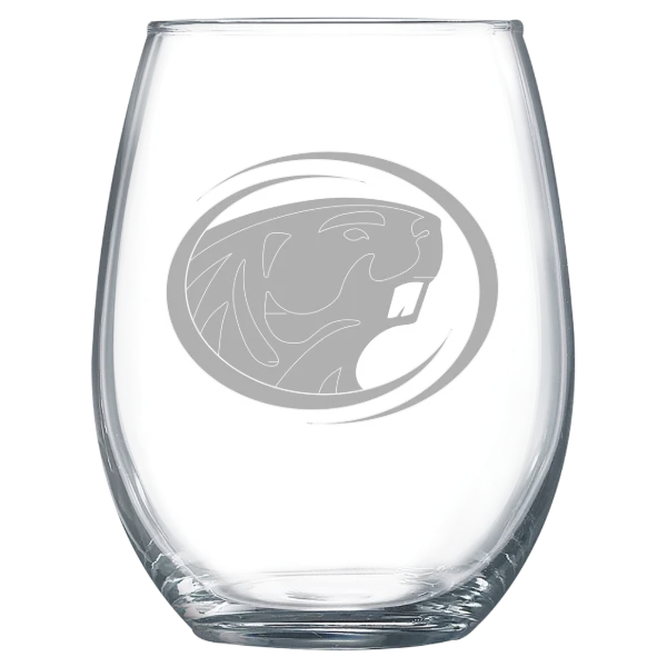 Bemidji State University Polar Camel 15 oz. Stemless Wine Glass