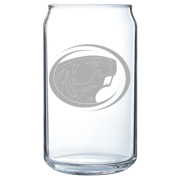 Bemidji State University Polar Camel 16 oz. Can Glass