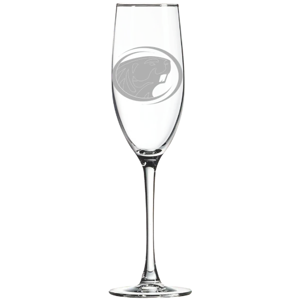 Bemidji State University Polar Camel 8 oz. Champagne Flute