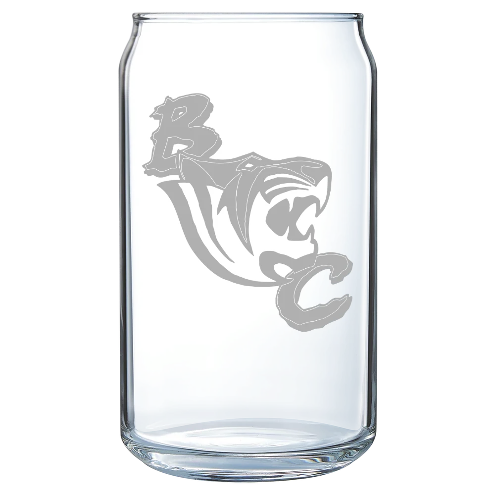 Benedict College Polar Camel 16 oz. Can Glass
