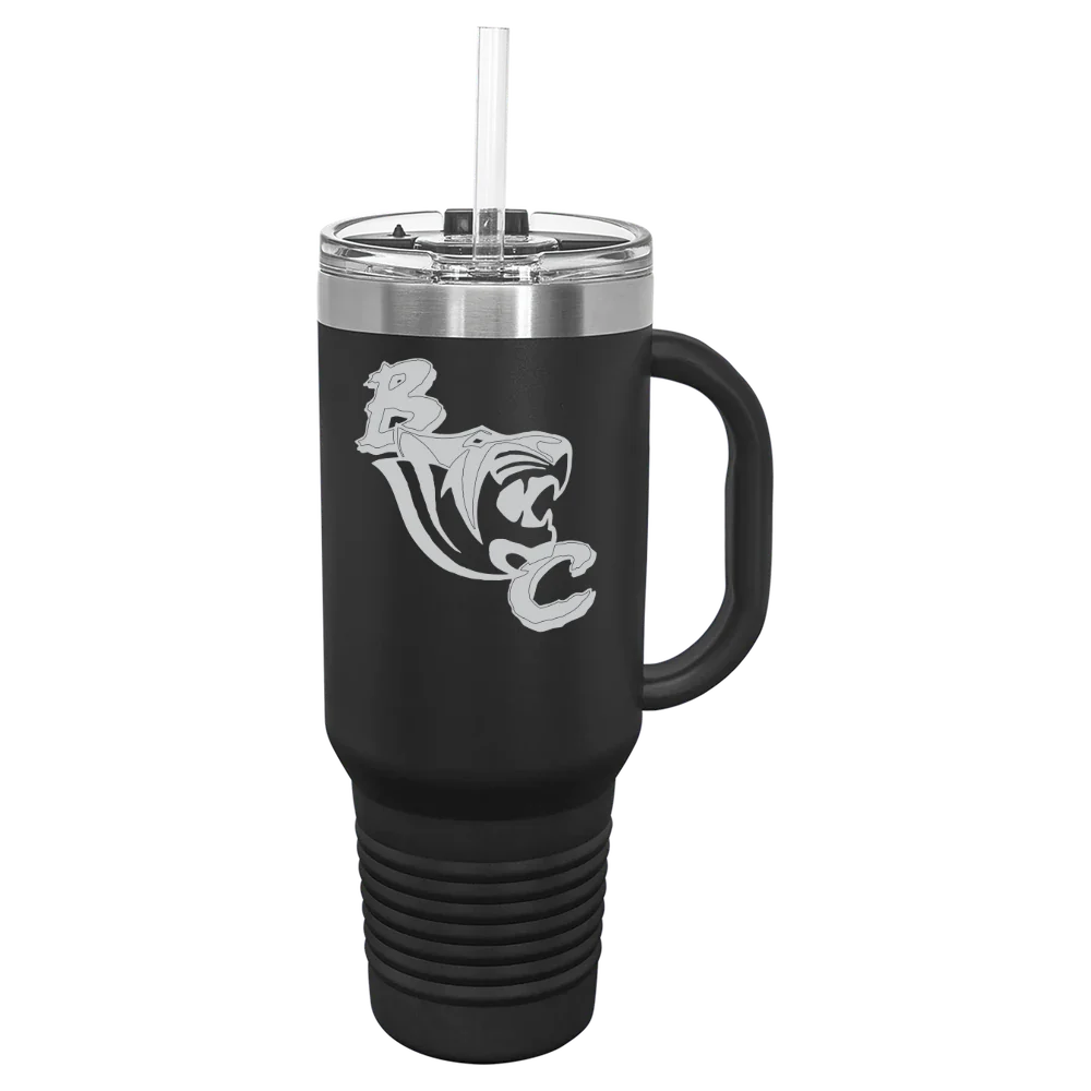 Benedict College Polar Camel 40 oz. Travel Mug with Snap Lid & Straw