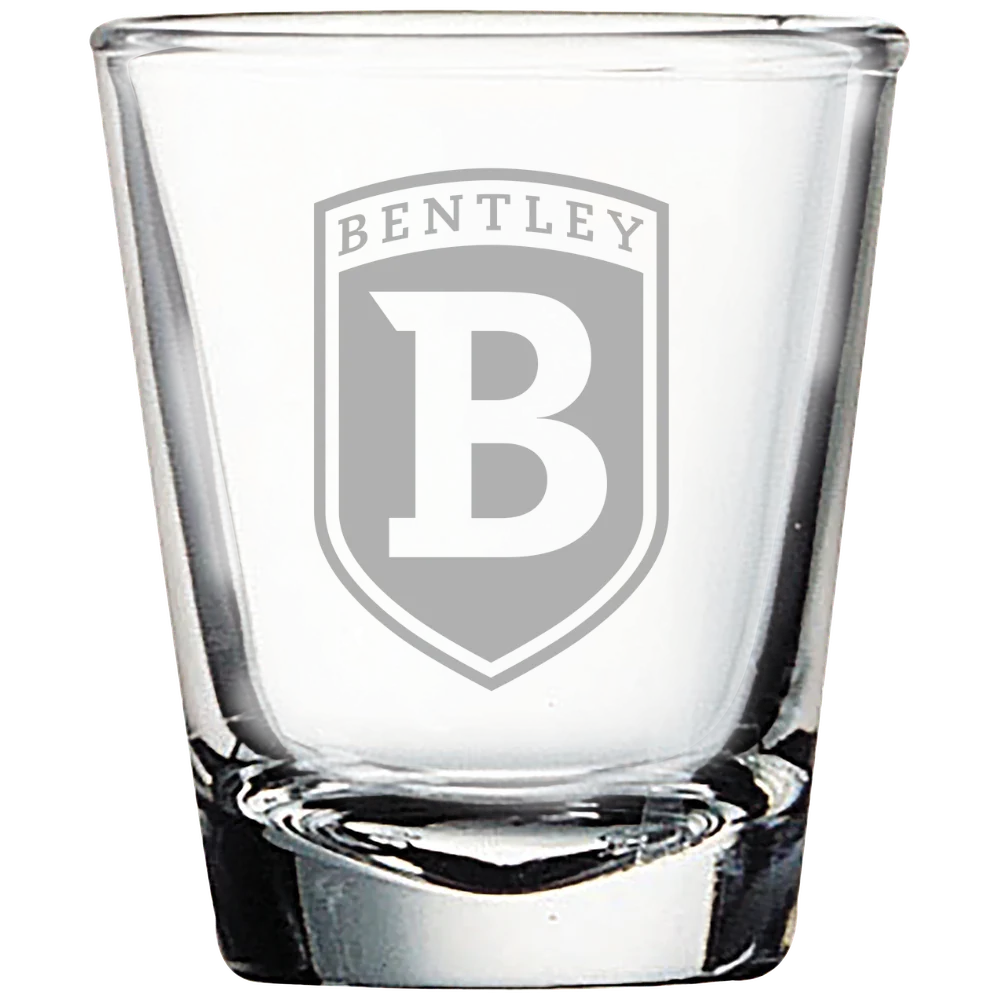 Bentley University Polar Camel 1.7 oz. Shot Glass