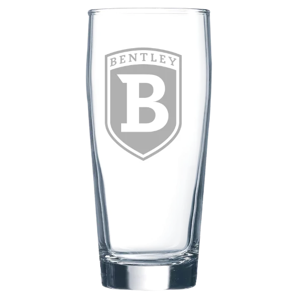 Bentley University Polar Camel 16 oz. Willi Becher Beer Glass