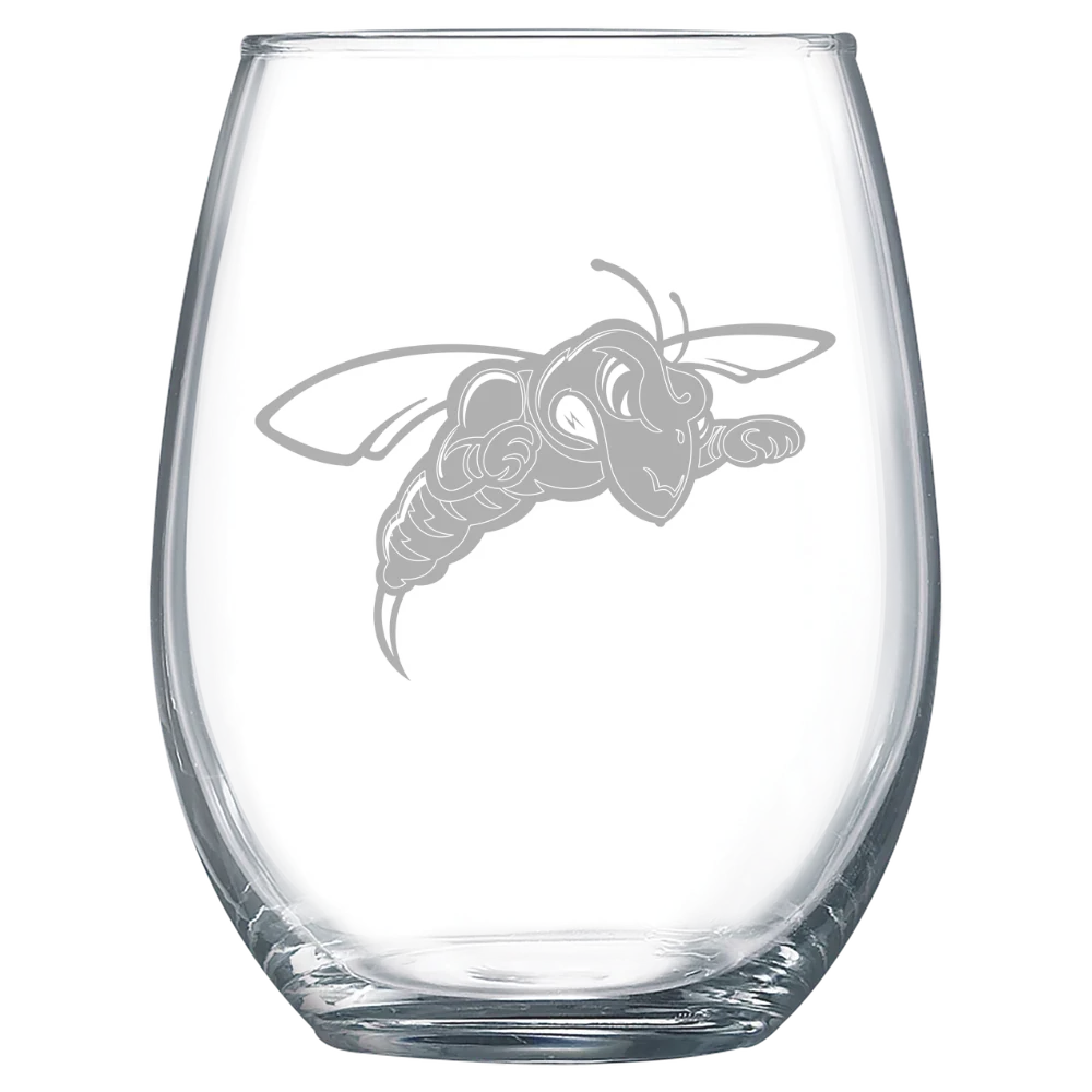 Black Hills State University Polar Camel 15 oz. Stemless Wine Glass