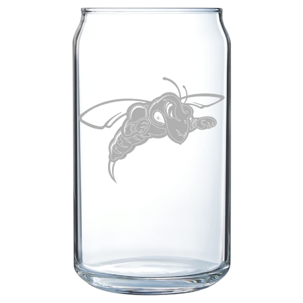 Black Hills State University Polar Camel 16 oz. Can Glass