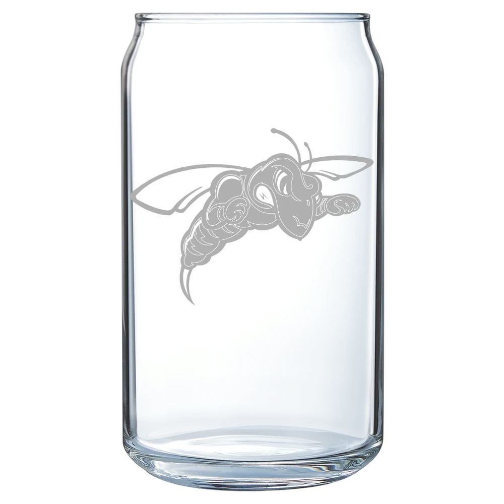Black Hills State University Polar Camel 16 oz. Can Glass